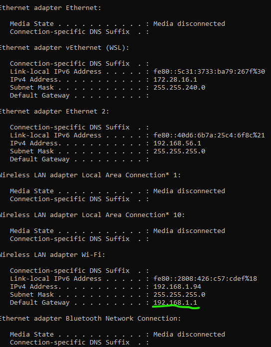 change ip virtualbox