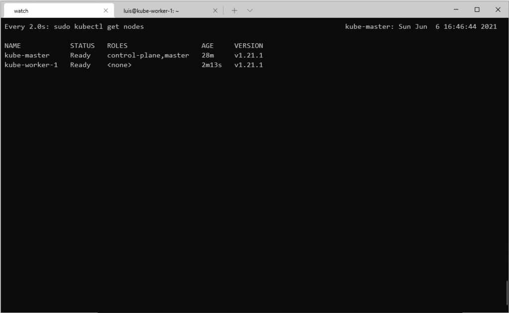 set up kubernetes cluster successfully