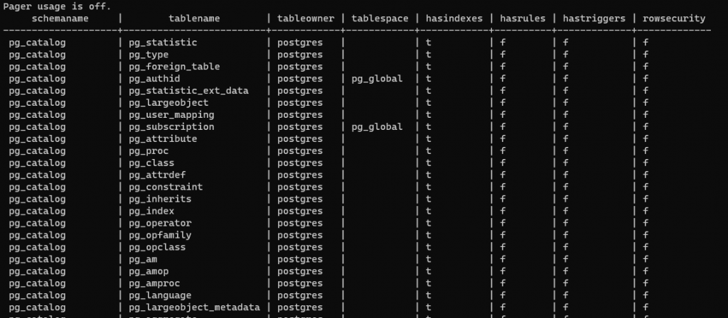 querying postgres database using client in docker