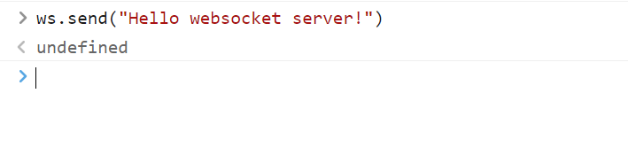 Send message to the socket server