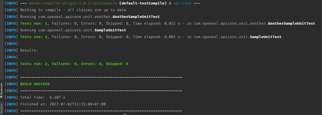 Run tests in sub packages