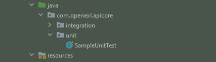 Split unit test and integration test into two packages