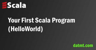 Your first Scala program