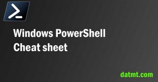 Windows PowerShell Cheat Sheet