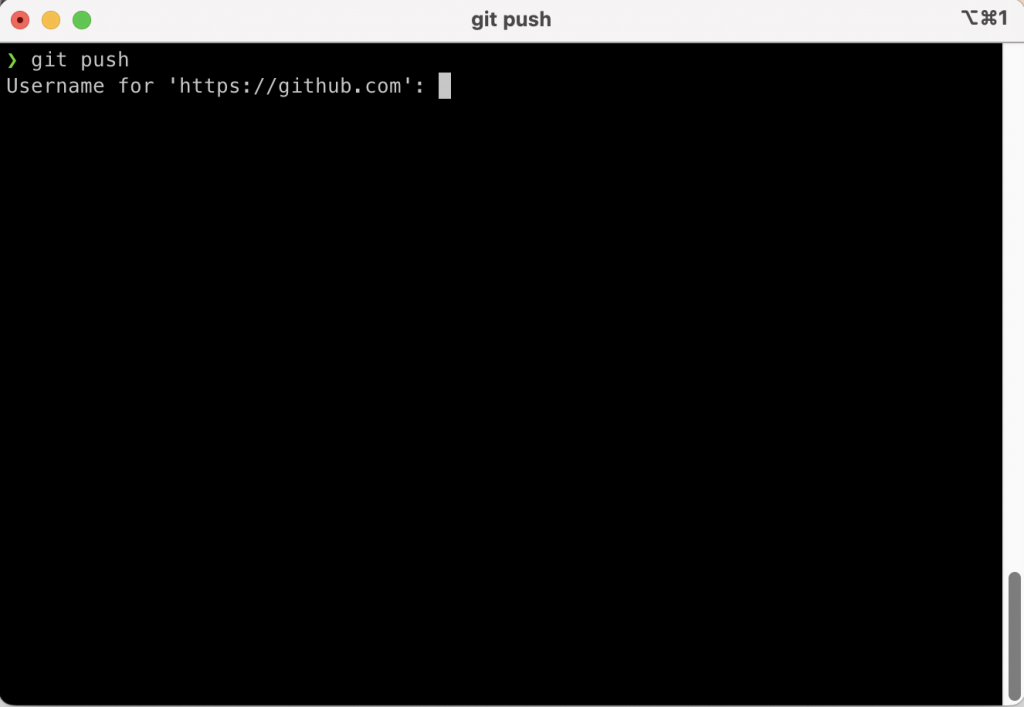 Github asked for credentials when pushing from the command line