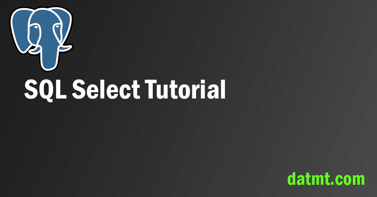 SQL Select Tutorial