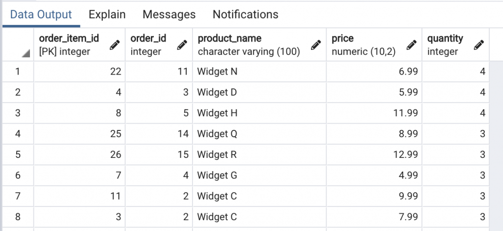 Using SELECT with ORDER BY single column