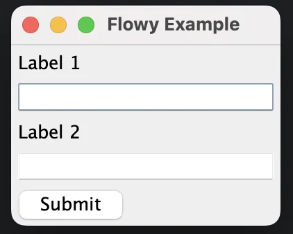 Changing flow of components from x to y